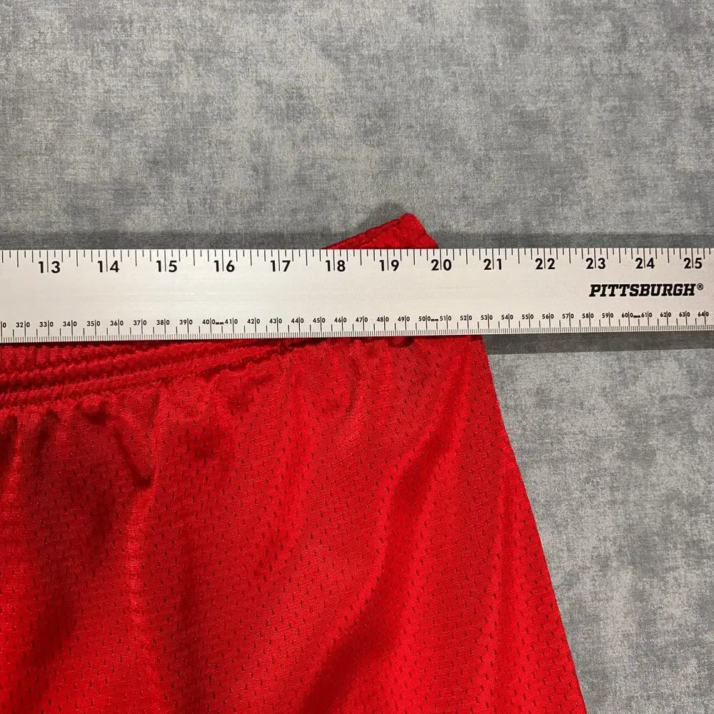 Vintage Y2K Nike Team Mesh Athletic Basketball Shorts Mens XXL Red